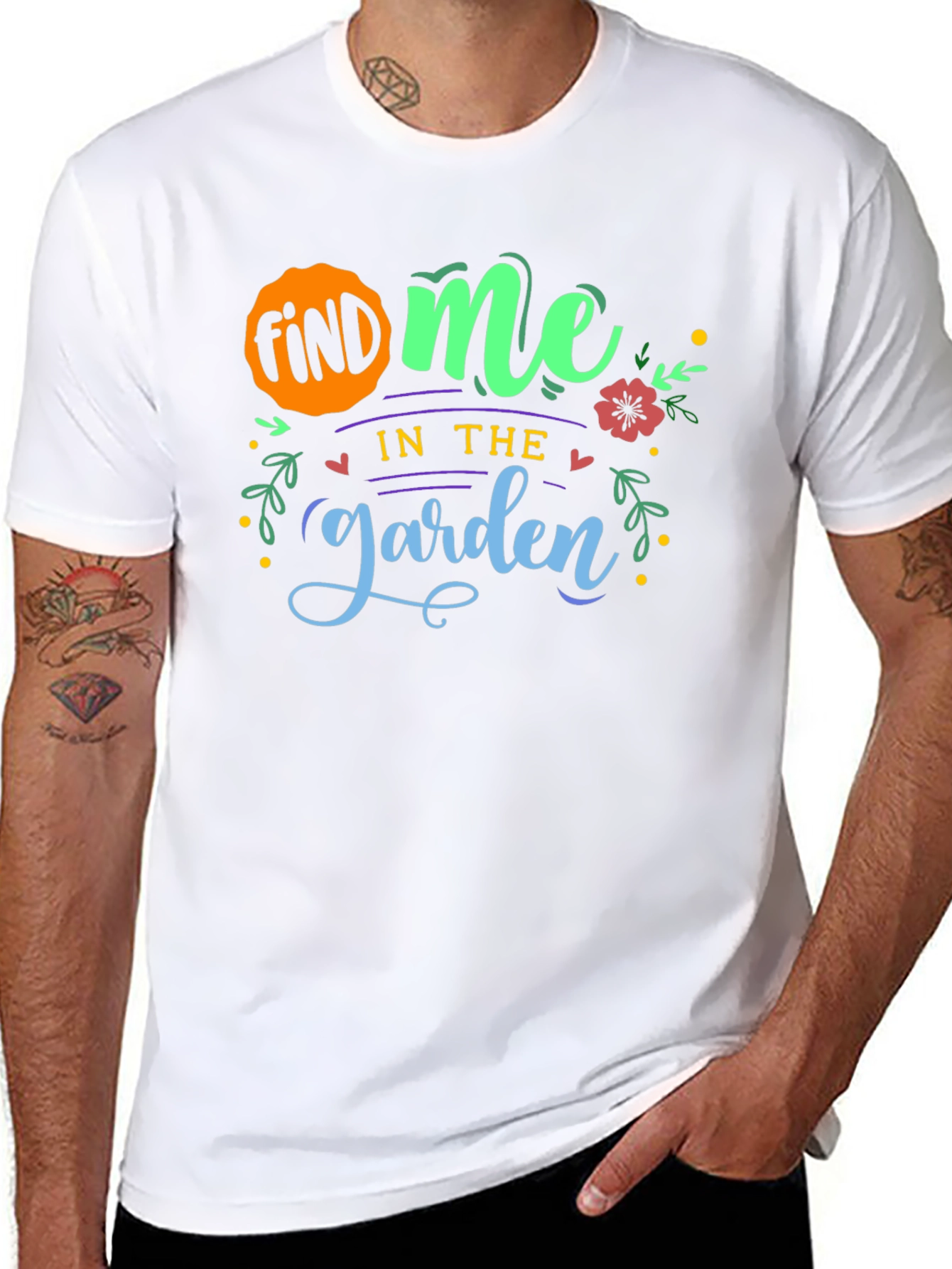 Find Me In The Garden T-Shirt - Black
