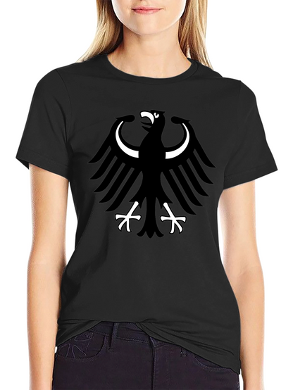 Black T-Shirt with Eagle Graphic