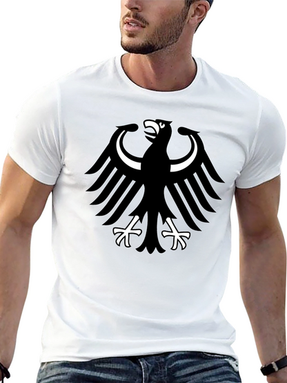 Black T-Shirt with Eagle Graphic