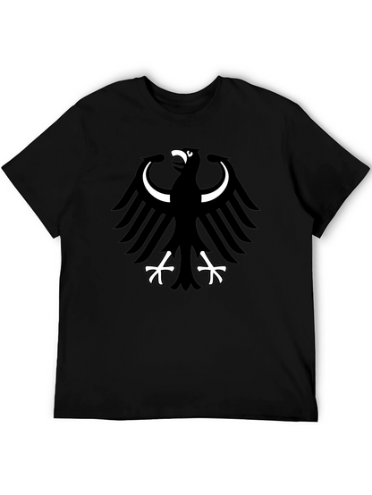 Black T-Shirt with Eagle Graphic
