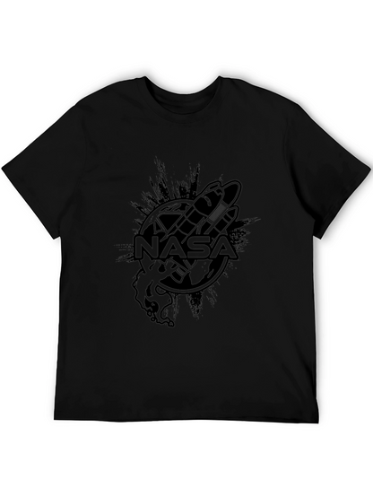 NASA Space Shuttle Graphic Black T-Shirt