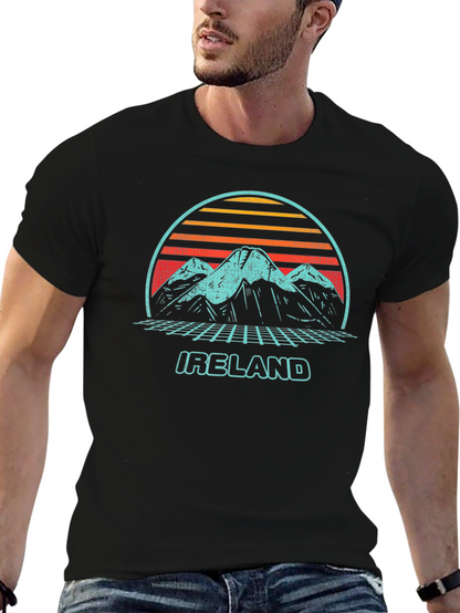 Retro Ireland Mountains T-Shirt