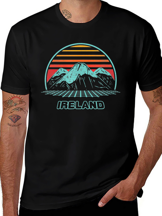 Retro Ireland Mountains T-Shirt
