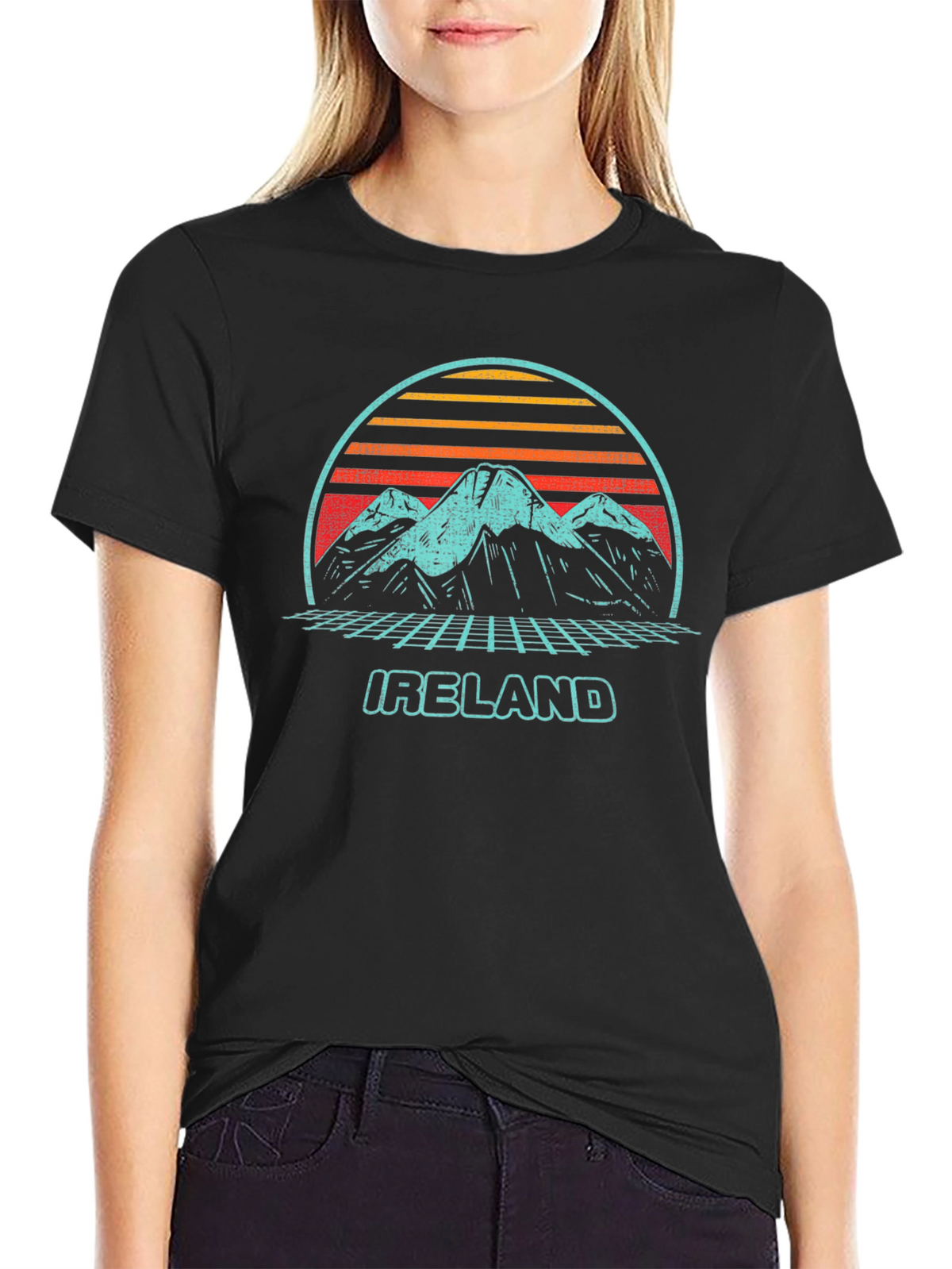 Retro Ireland Mountains T-Shirt