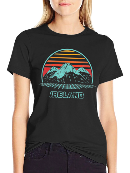 Retro Ireland Mountains T-Shirt