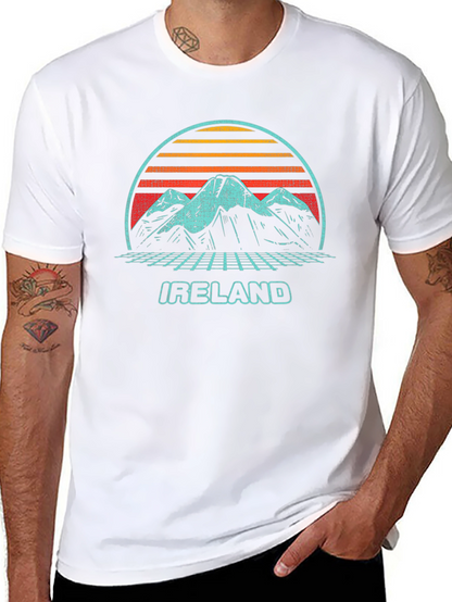 Retro Ireland Mountains T-Shirt