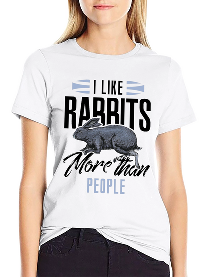 I Like Rabbits T-Shirt - Funny Animal Lover Tee