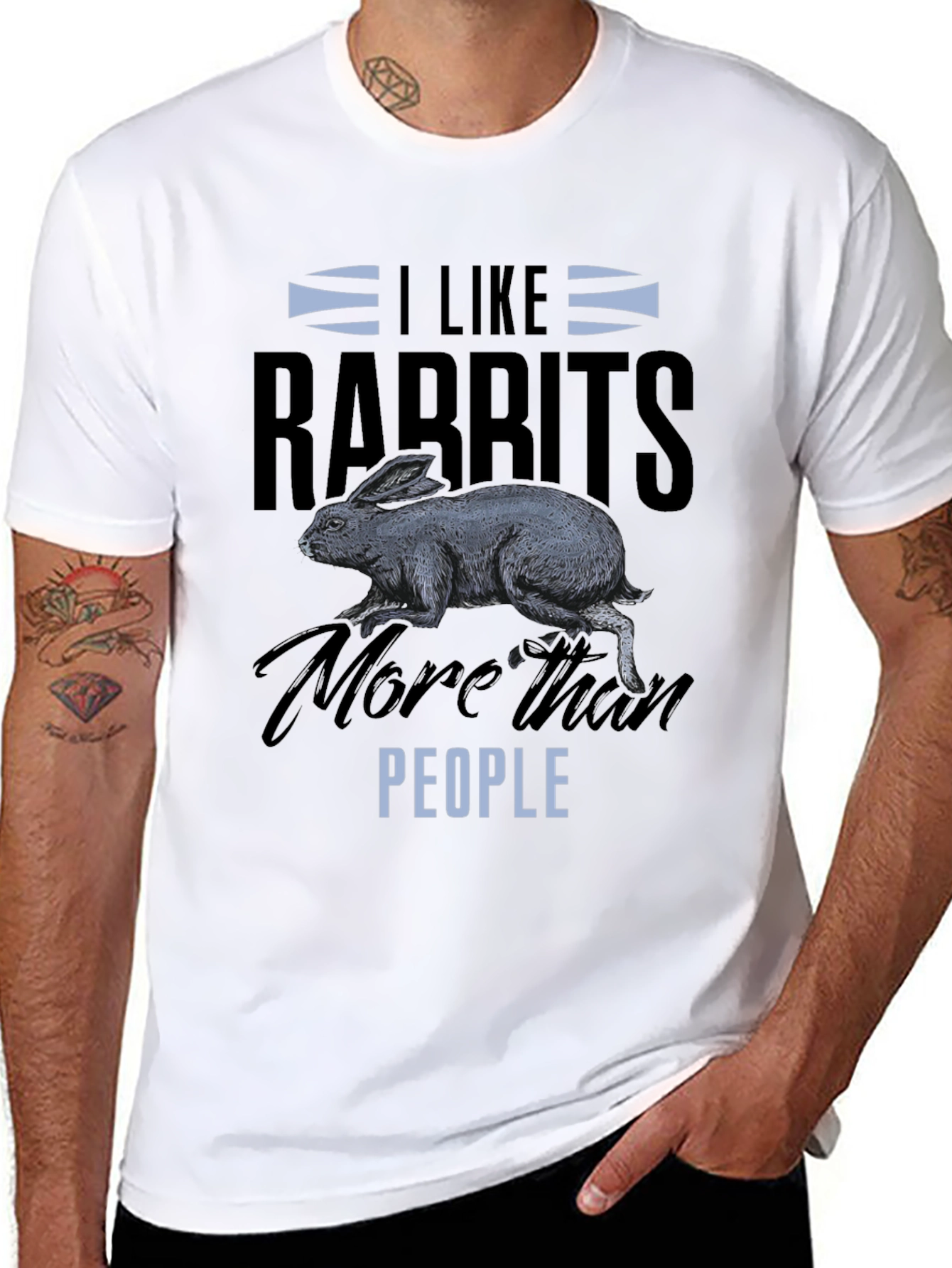 I Like Rabbits T-Shirt - Funny Animal Lover Tee