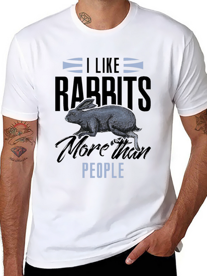 I Like Rabbits T-Shirt - Funny Animal Lover Tee