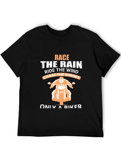 Biker T-Shirt: Race The Rain