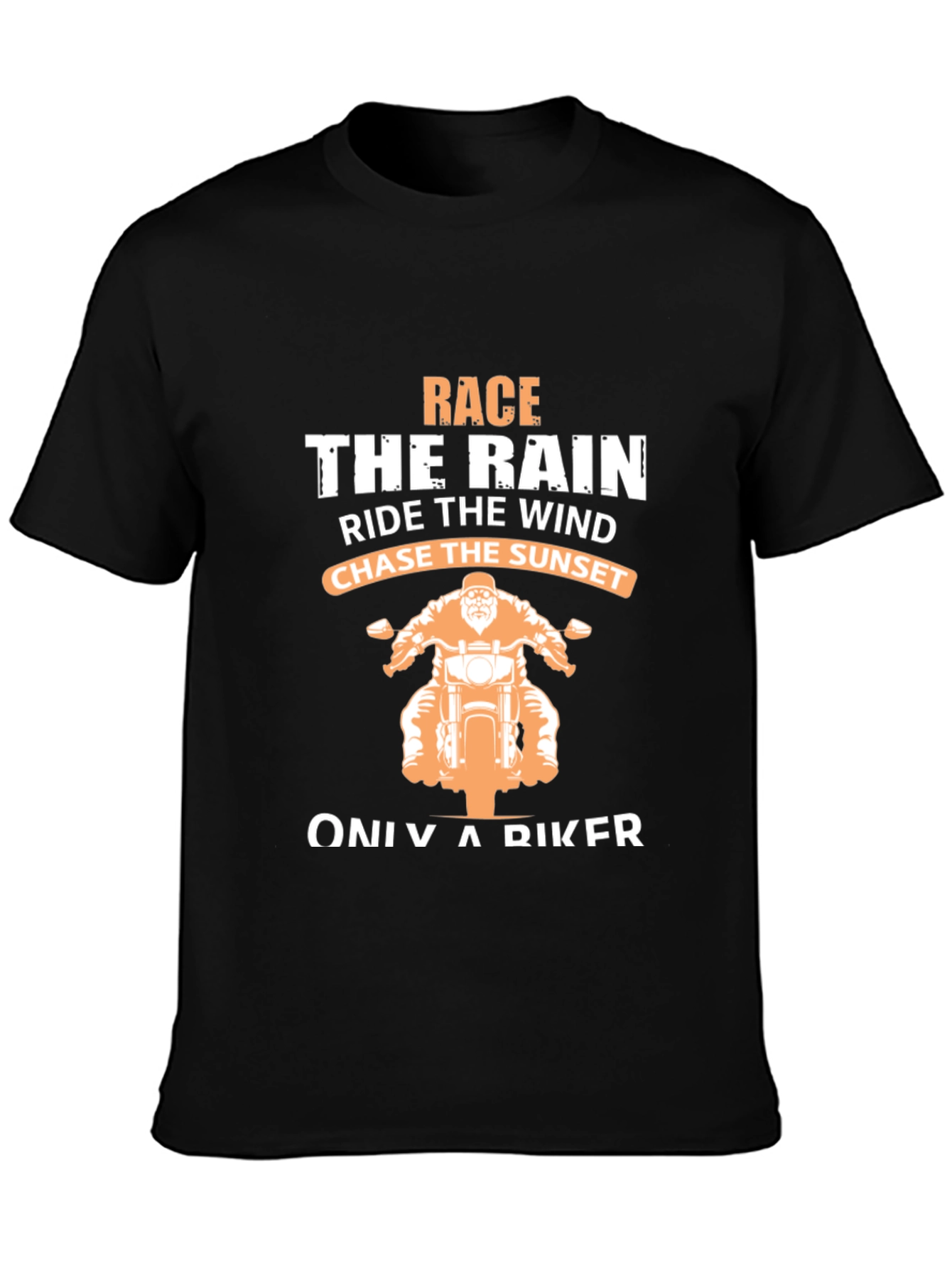 Biker T-Shirt: Race The Rain