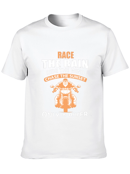 Biker T-Shirt: Race The Rain