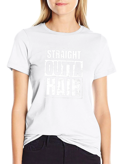Straight Outta Hair Funny Graphic T-Shirt