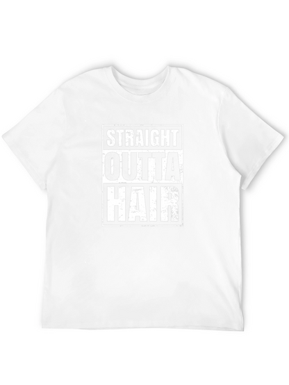Straight Outta Hair Funny Graphic T-Shirt