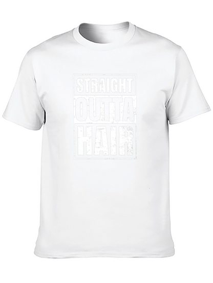 Straight Outta Hair Funny Graphic T-Shirt