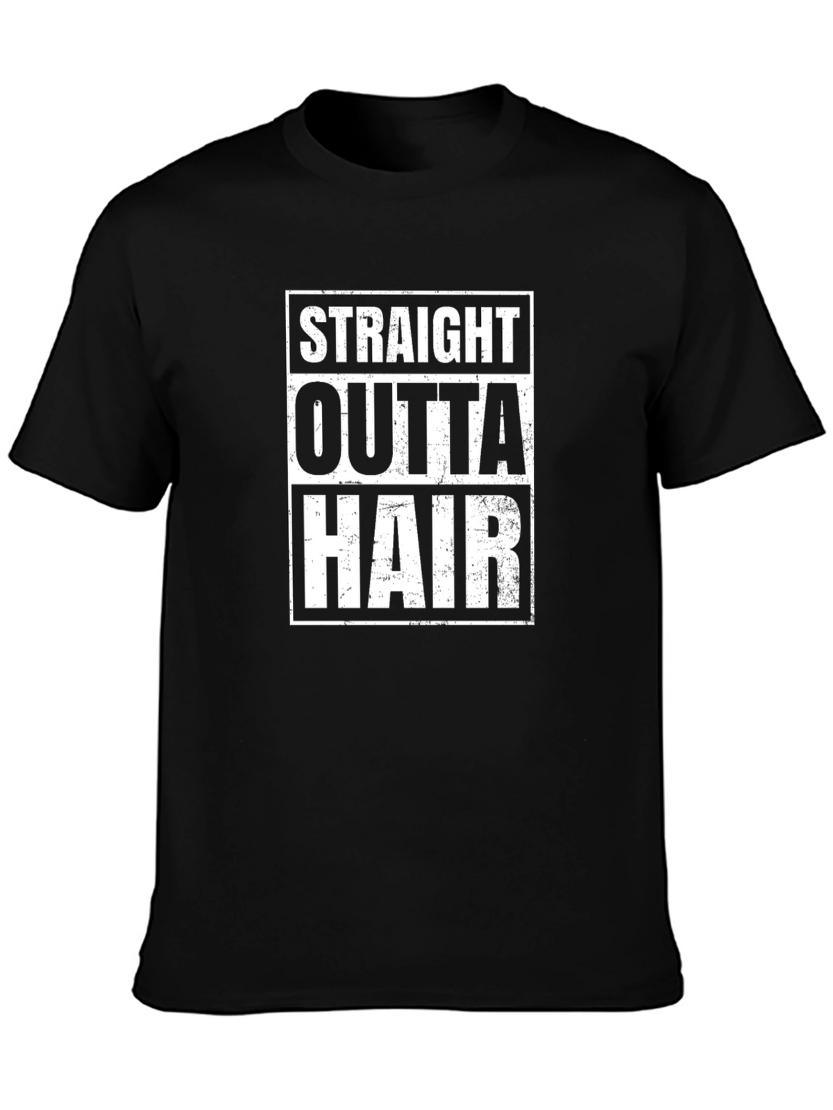 Straight Outta Hair Funny Graphic T-Shirt
