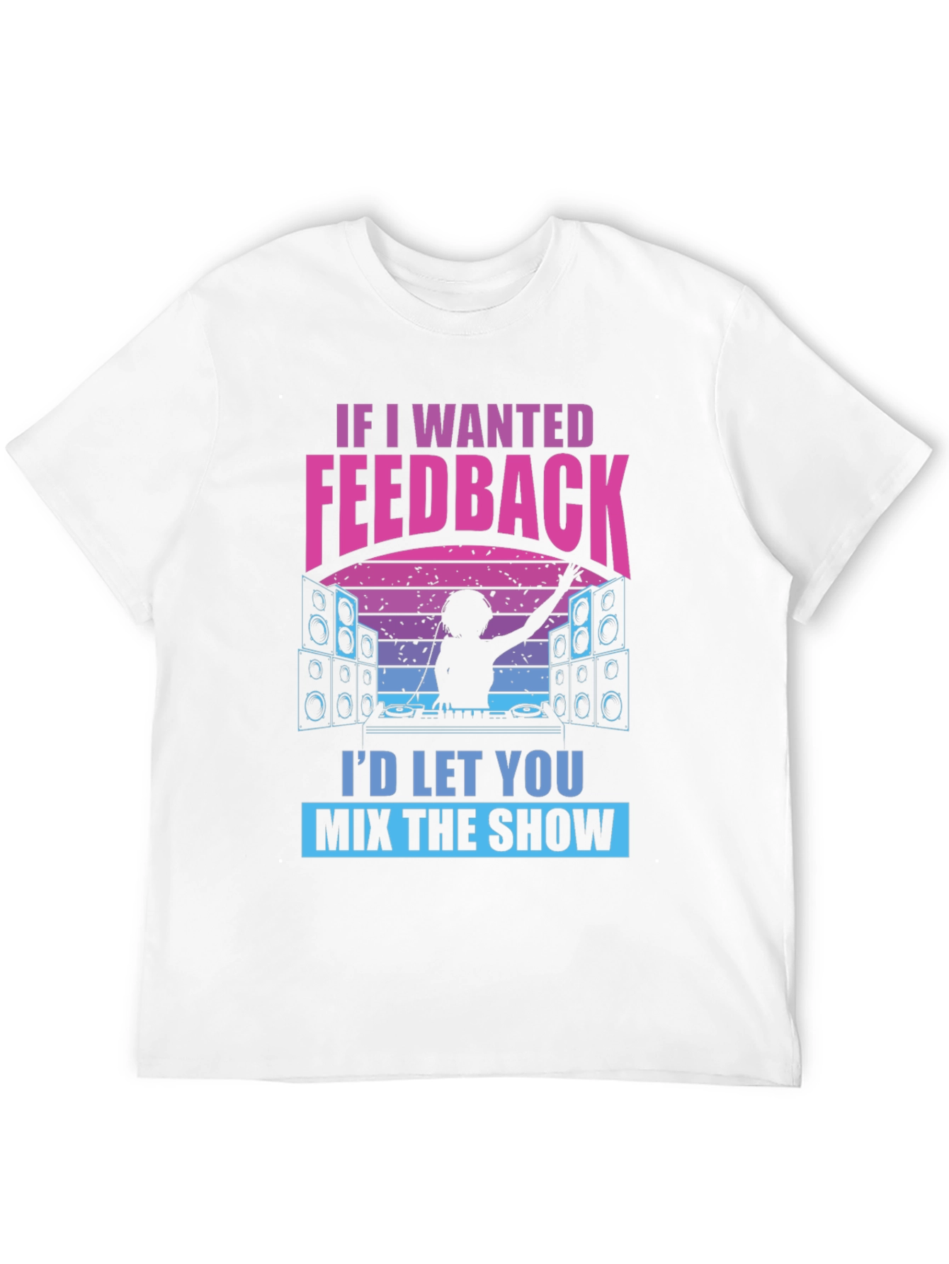 DJ Feedback Graphic Tee - Funny Music Mixer Shirt