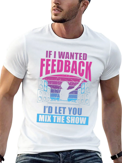 DJ Feedback Graphic Tee - Funny Music Mixer Shirt