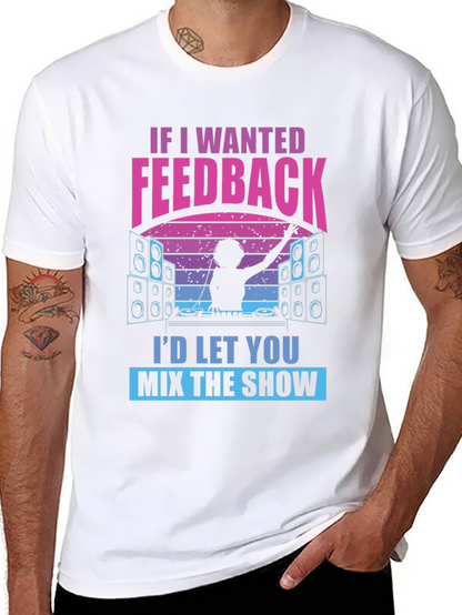 DJ Feedback Graphic Tee - Funny Music Mixer Shirt