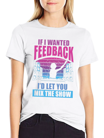 DJ Feedback Graphic Tee - Funny Music Mixer Shirt