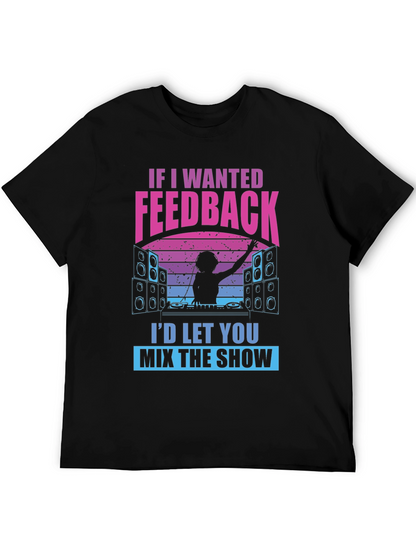 DJ Feedback Graphic Tee - Funny Music Mixer Shirt