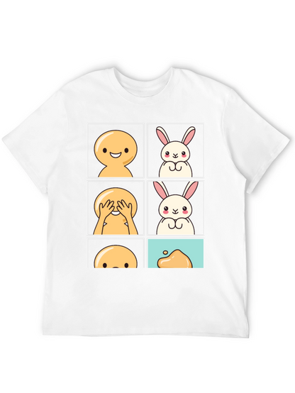 Peek-a-Boo Bunny Graphic Tee - Comfy Cotton