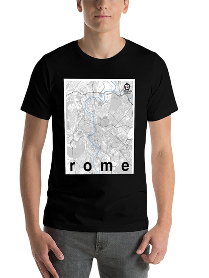 Rome City Map T-Shirt - Urban Explorer Style