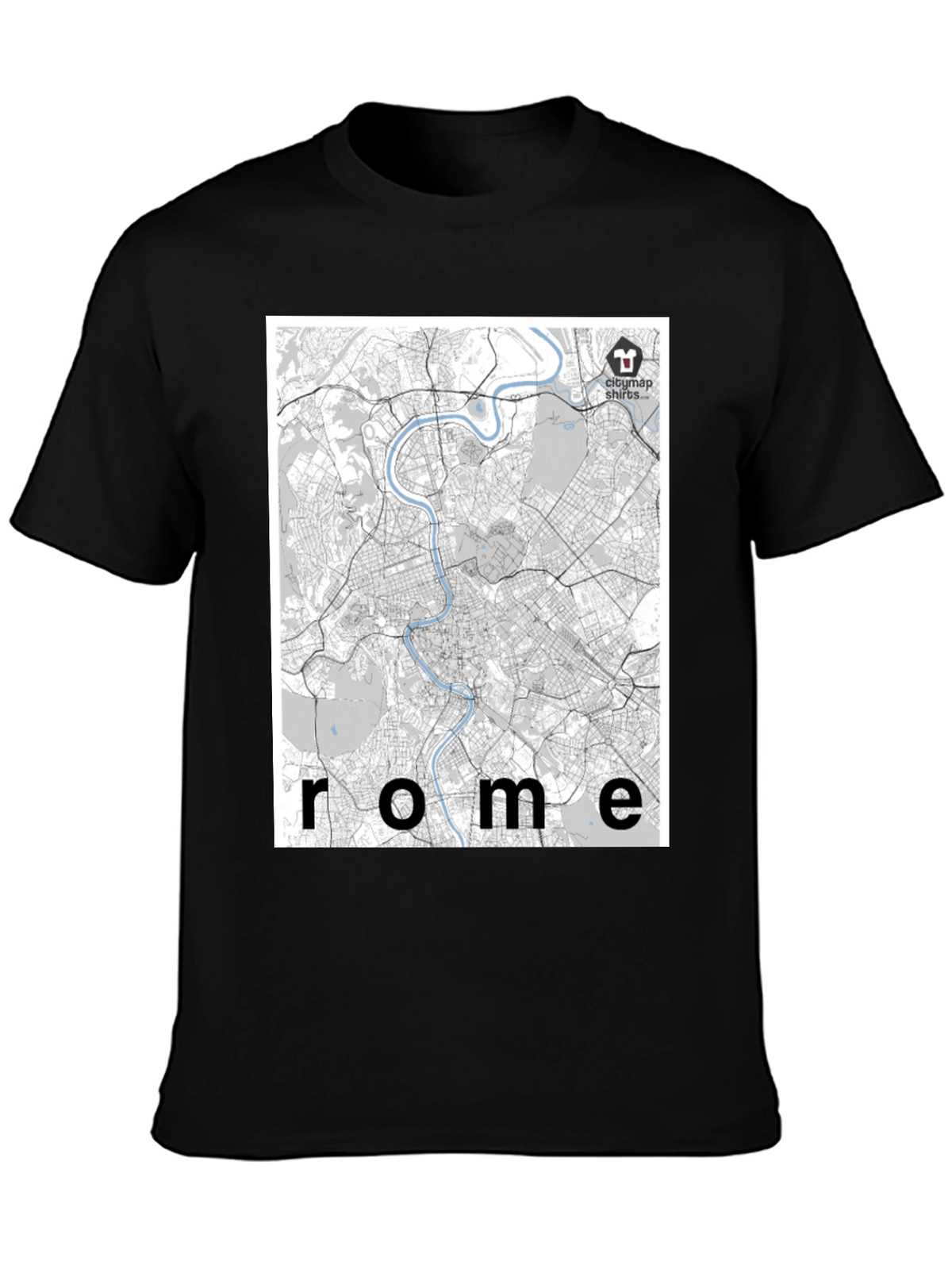 Rome City Map T-Shirt - Urban Explorer Style