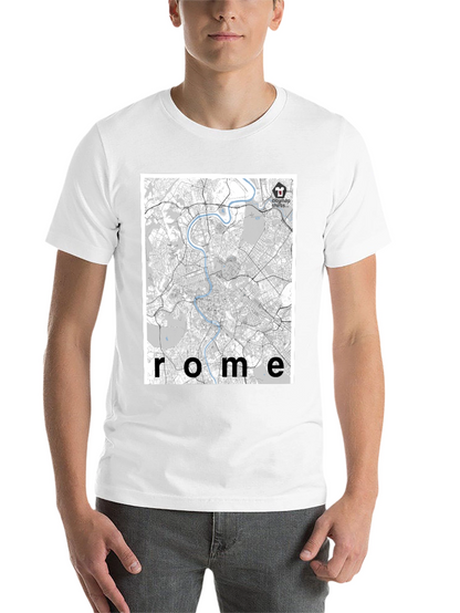 Rome City Map T-Shirt - Urban Explorer Style