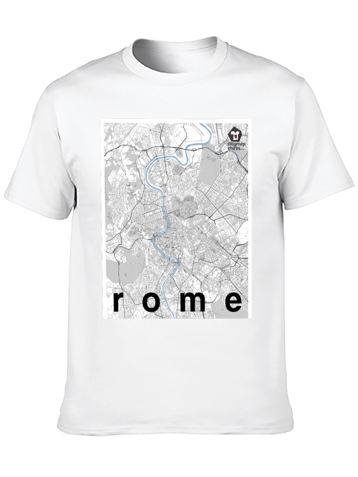 Rome City Map T-Shirt - Urban Explorer Style