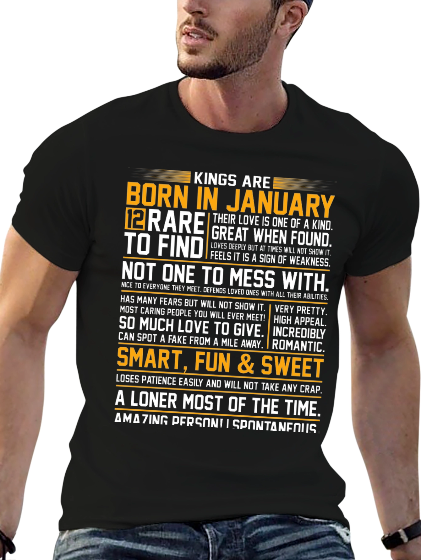 Kings Born in January Graphic Tee
