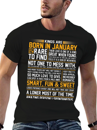 Kings Born in January Graphic Tee