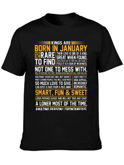 Kings Born in January Graphic Tee