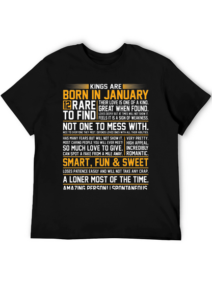Kings Born in January Graphic Tee