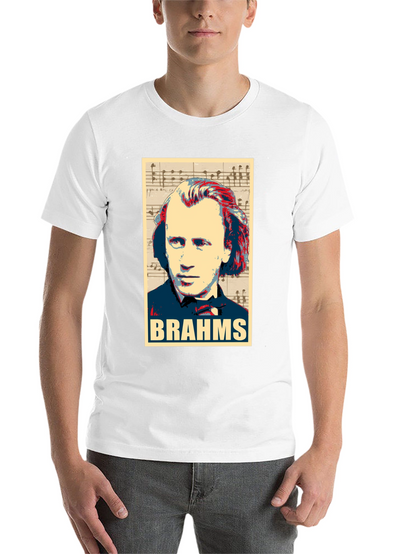 Johannes Brahms Portrait Graphic T-Shirt