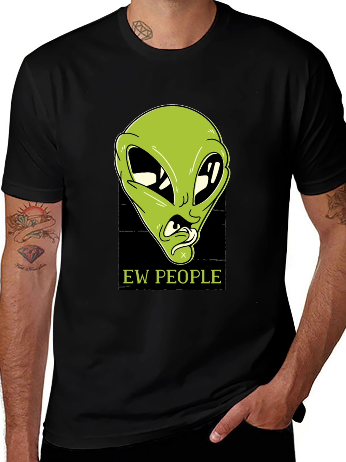 Ew People Alien Graphic T-Shirt