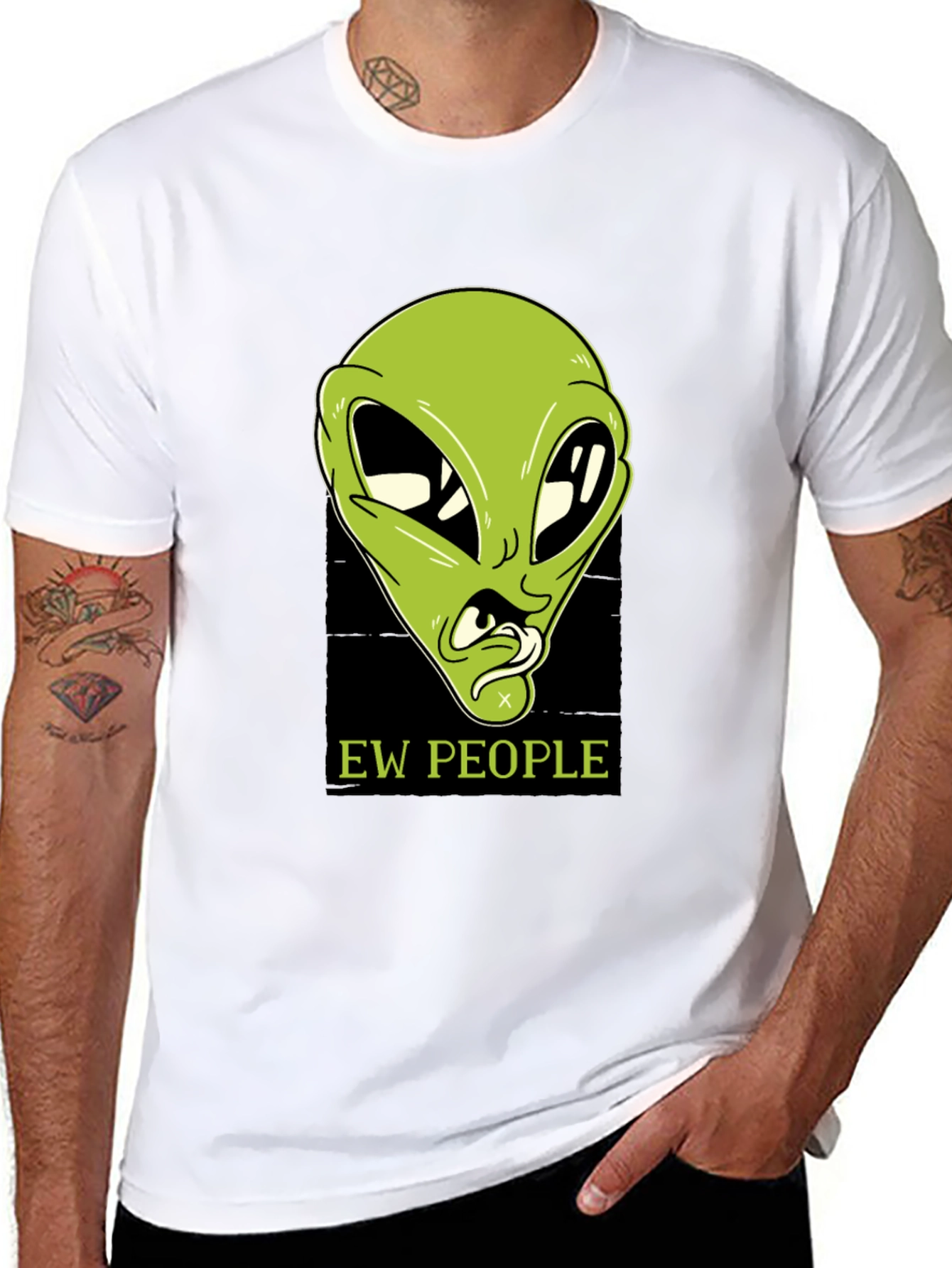 Ew People Alien Graphic T-Shirt