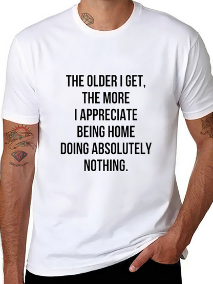 Funny Doing Nothing Graphic Tee