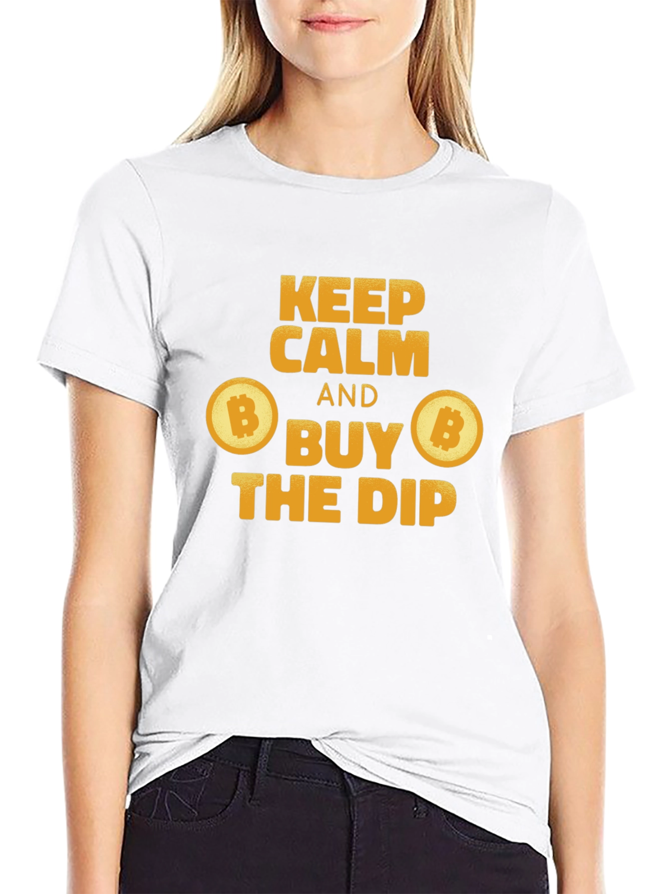 Keep Calm and Buy the Dip Bitcoin T-Shirt