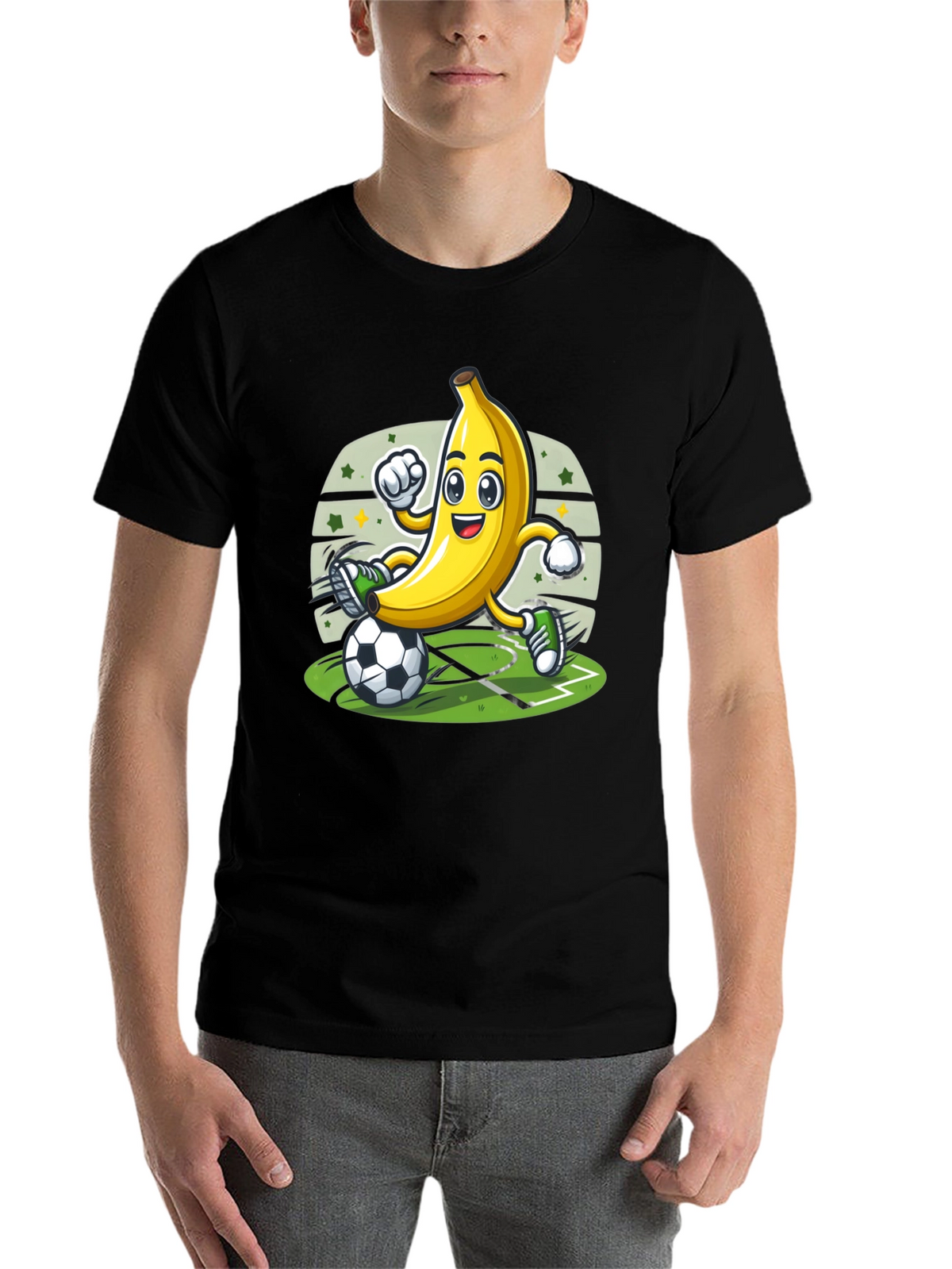 Funny Banana Soccer Player T-Shirt