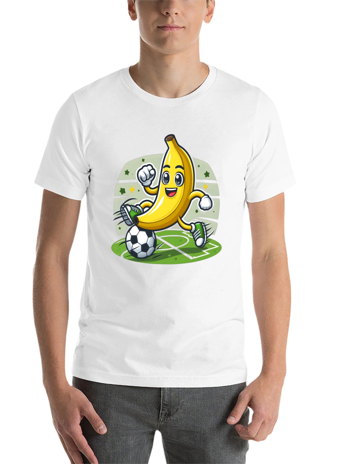 Funny Banana Soccer Player T-Shirt