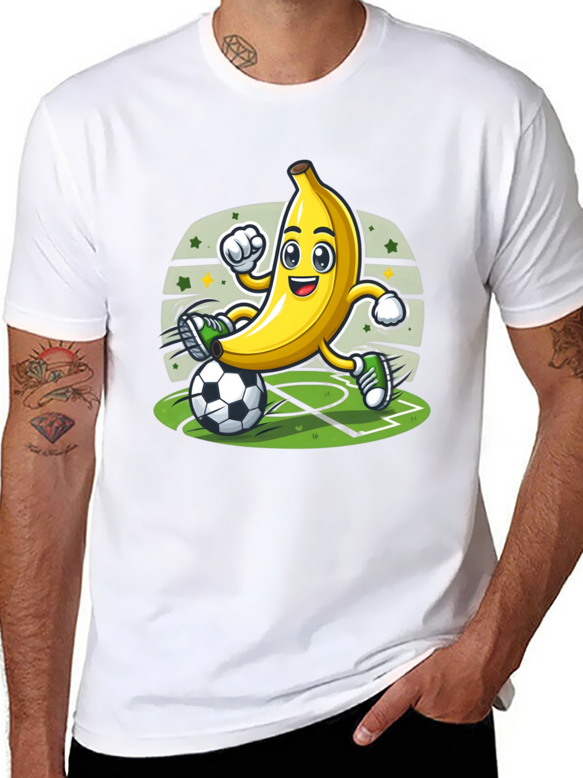 Funny Banana Soccer Player T-Shirt