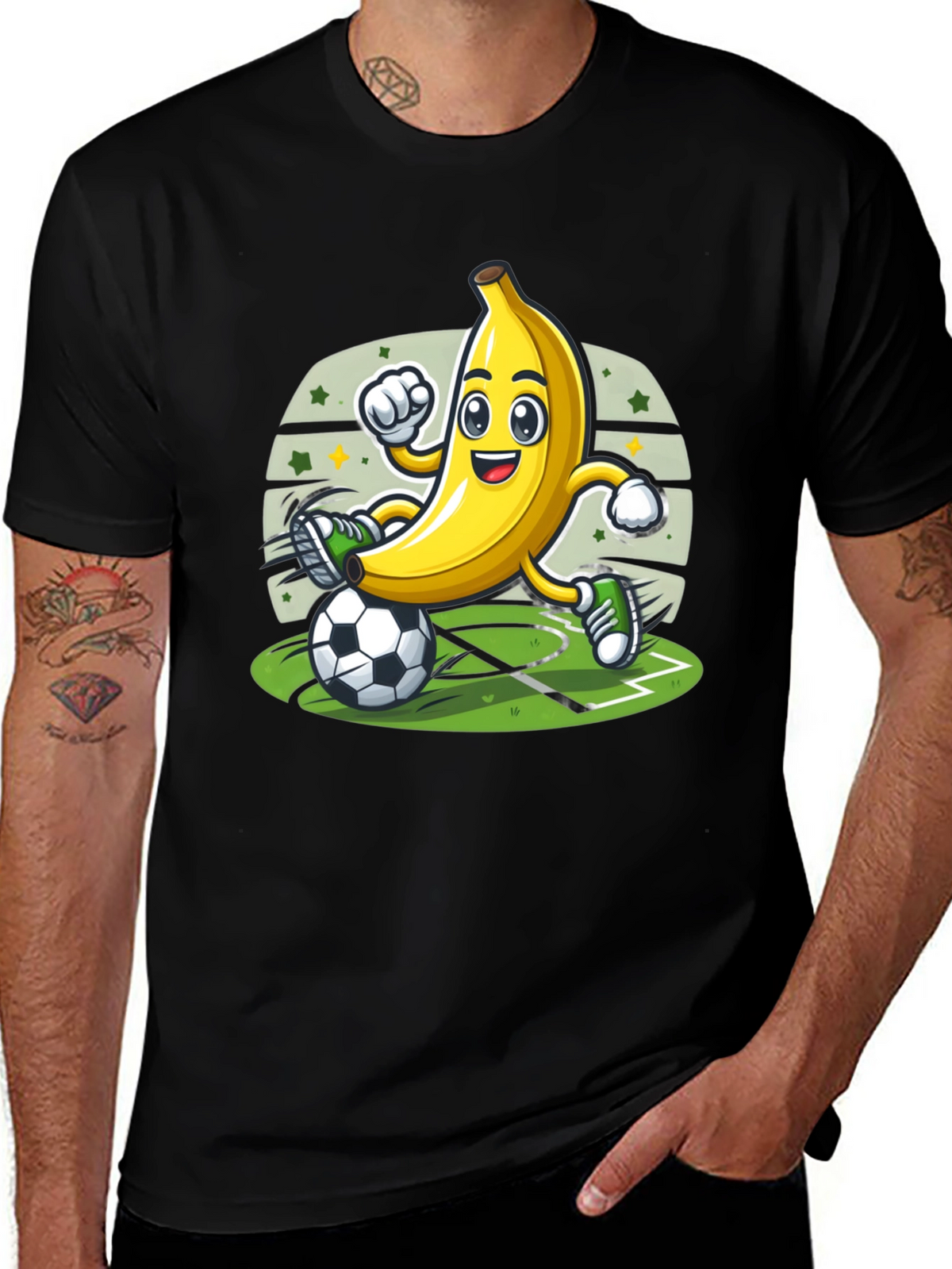 Funny Banana Soccer Player T-Shirt