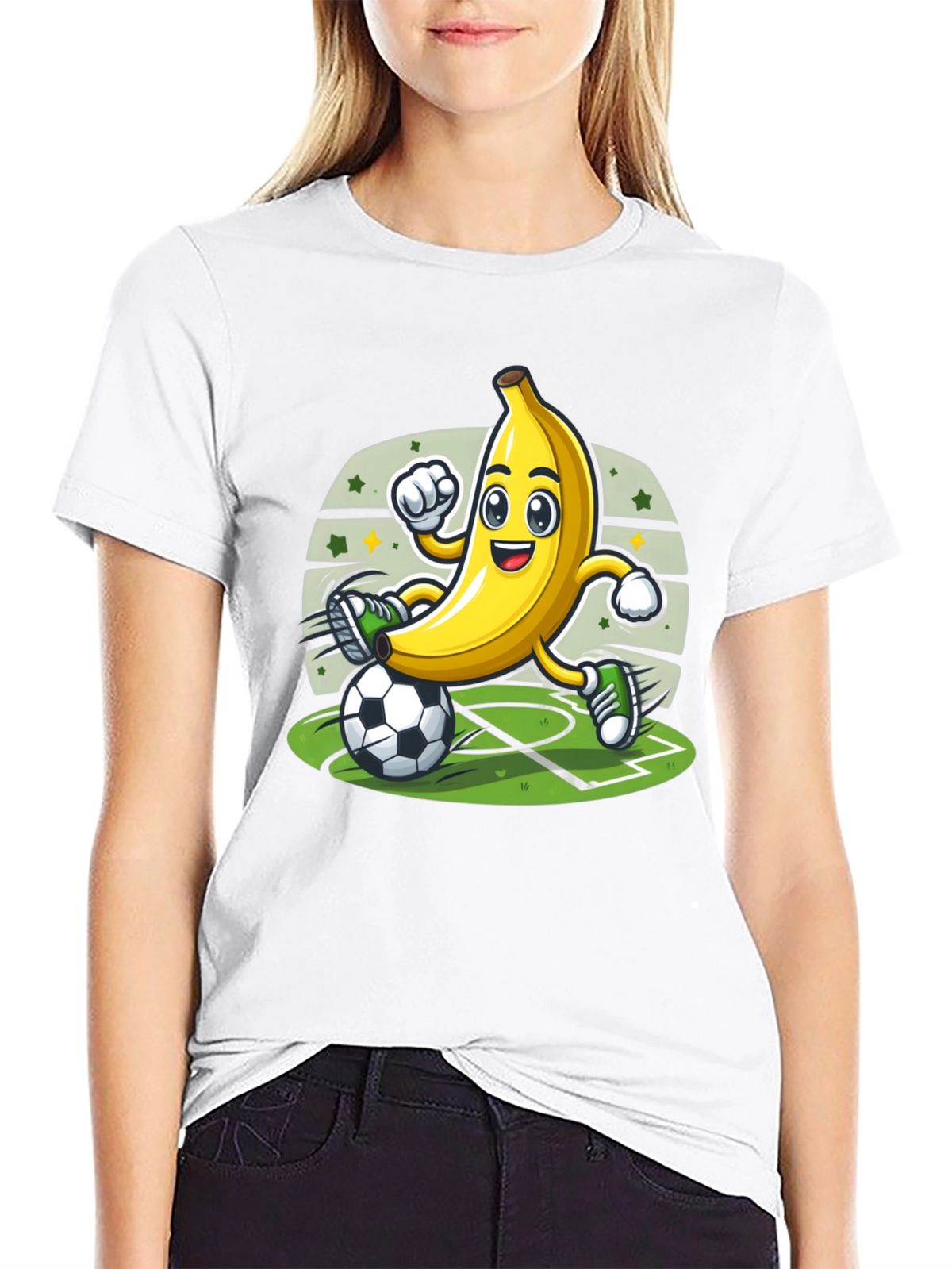 Funny Banana Soccer Player T-Shirt