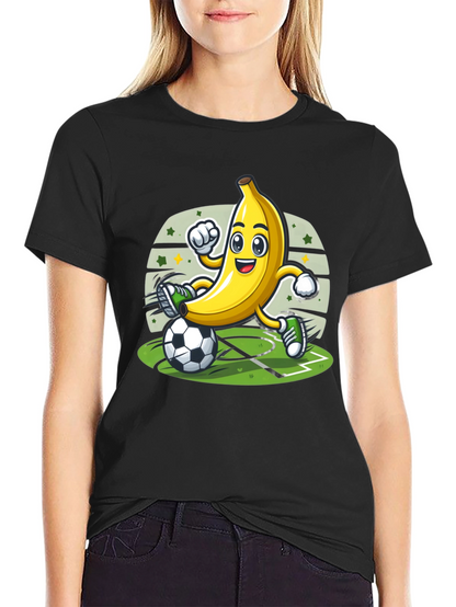 Funny Banana Soccer Player T-Shirt
