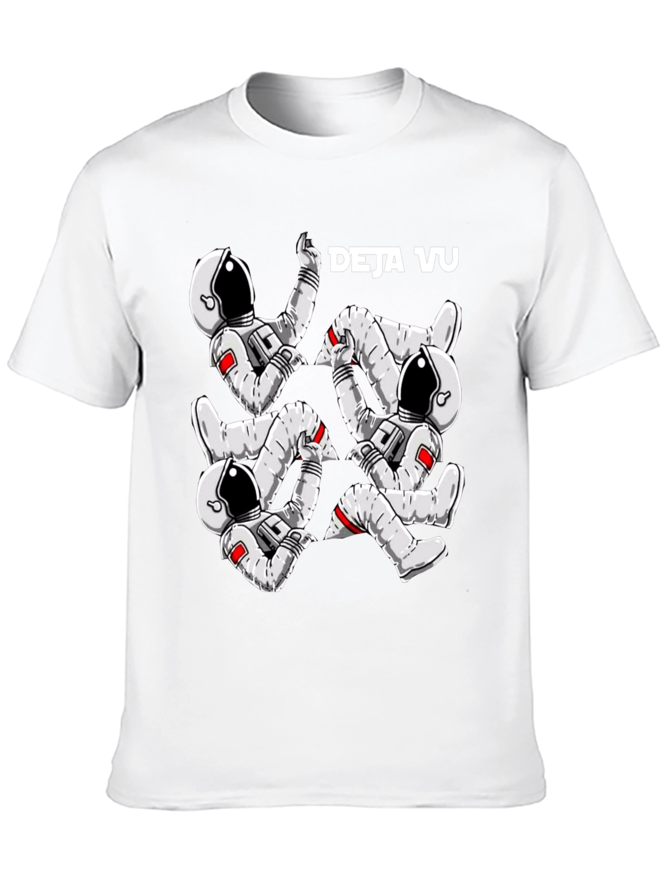Deja Vu Astronaut Black T-Shirt