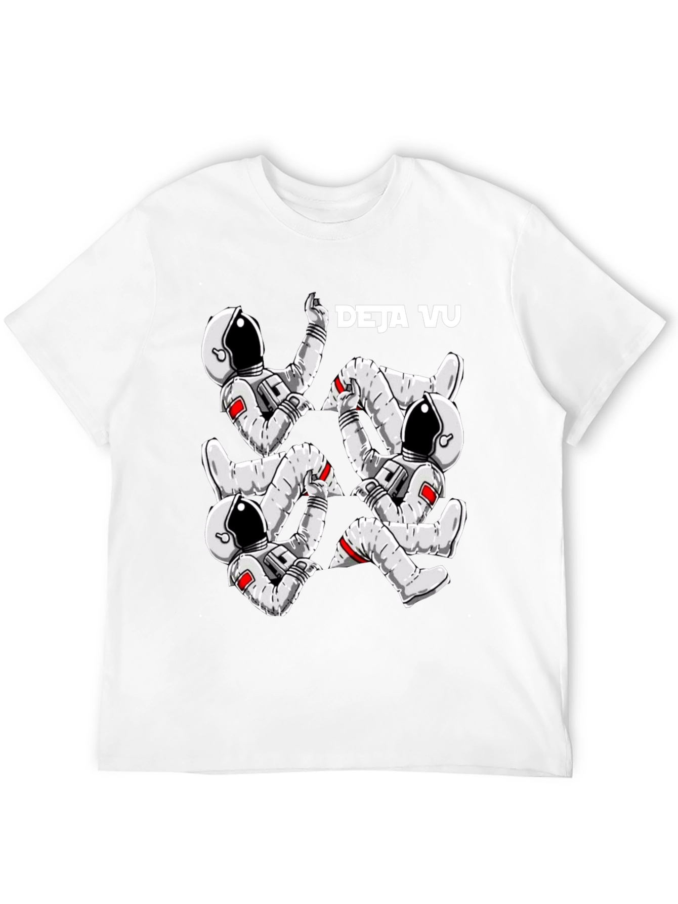 Deja Vu Astronaut Black T-Shirt