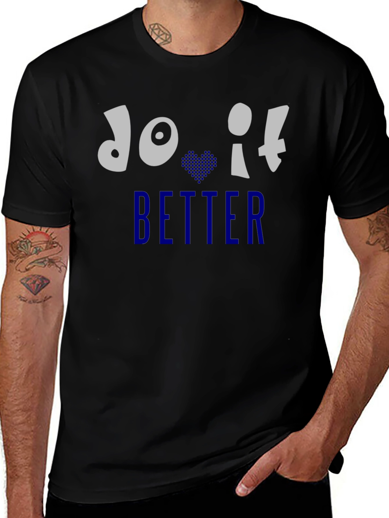 Do It Better Graphic Print Crew Neck T-Shirt