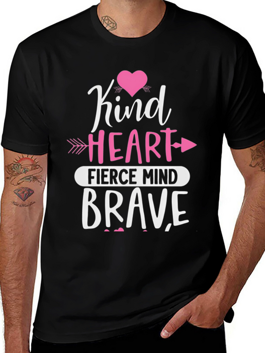 Kind Heart Fierce Mind Brave Graphic Tee