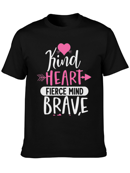 Kind Heart Fierce Mind Brave Graphic Tee
